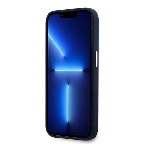 Lacoste LCHMP15LSBIV Σκληρή θήκη για iPhone 15 Pro 6.1" σε μπλε χρώμα με μονόγραμμα και vintage λογότυπο, MagSaf - Image 5