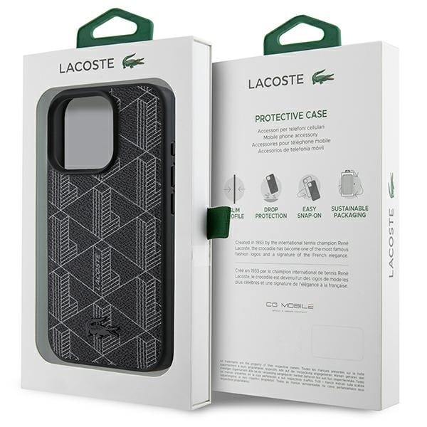 Lacoste Blend Monogram MagSafe - θήκη για Apple iPhone 16 Pro Max - Μαύρο - Image 8