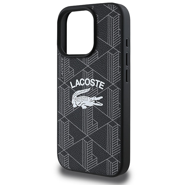 Σκληρή θήκη Lacoste LCHMP16LPIGK για iPhone 16 Pro 6,3" σε μπλε/μαύρο χρώμα με μονόγραμμα και vintage λογότυπο, MagSafe - Image 6
