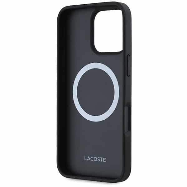 Σκληρή θήκη Lacoste LCHMP16LPIGK για iPhone 16 Pro 6,3" σε μπλε/μαύρο χρώμα με μονόγραμμα και vintage λογότυπο, MagSafe - Image 7