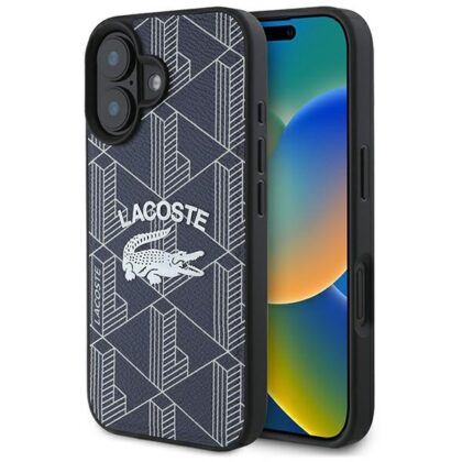 Lacoste Monogram Vintage Logo MagSafe - θήκη για Apple iPhone 16 - Μπλε