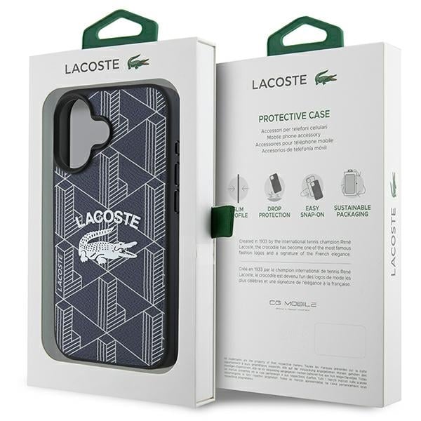 Lacoste Monogram Vintage Logo MagSafe - θήκη για Apple iPhone 16 - Μπλε - Image 8