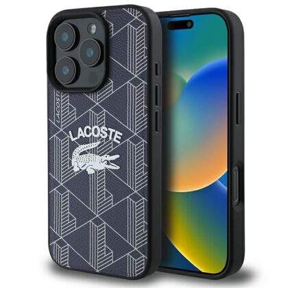Lacoste Monogram Vintage Logo MagSafe - θήκη για Apple iPhone 16 Pro Max - Μπλε