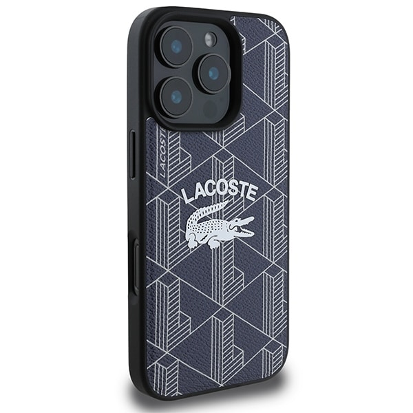 Lacoste Monogram Vintage Logo MagSafe - θήκη για Apple iPhone 16 Pro Max - Μπλε - Image 4