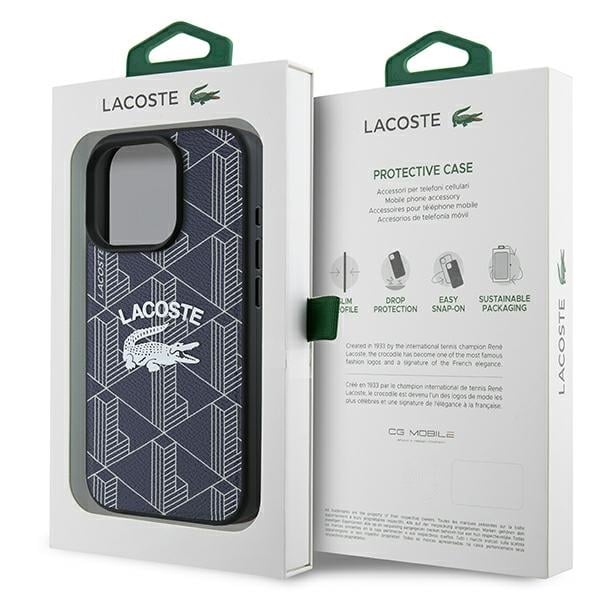 Lacoste Monogram Vintage Logo MagSafe - θήκη για Apple iPhone 16 Pro Max - Μπλε - Image 8