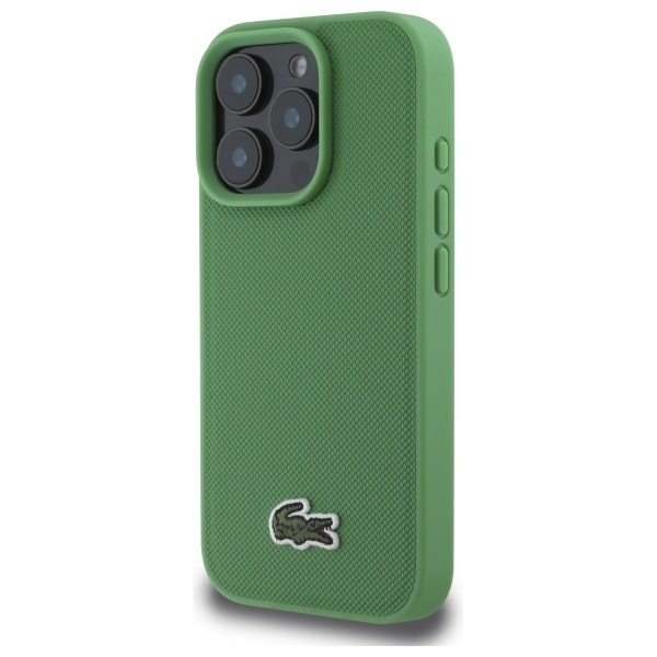 Σκληρή θήκη Lacoste LCHMP16LPVCN για iPhone 16 Pro 6,3" σε μαύρο/πράσινο χρώμα Iconic Petit Pique MagSafe - Image 2