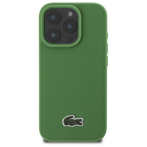 Σκληρή θήκη Lacoste LCHMP16LPVCN για iPhone 16 Pro 6,3" σε μαύρο/πράσινο χρώμα Iconic Petit Pique MagSafe - Image 3
