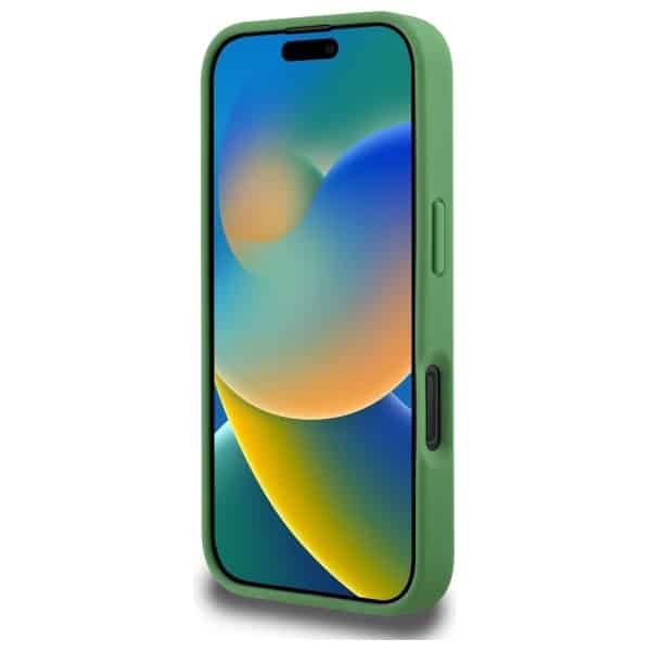 Σκληρή θήκη Lacoste LCHMP16LPVCN για iPhone 16 Pro 6,3" σε μαύρο/πράσινο χρώμα Iconic Petit Pique MagSafe - Image 5