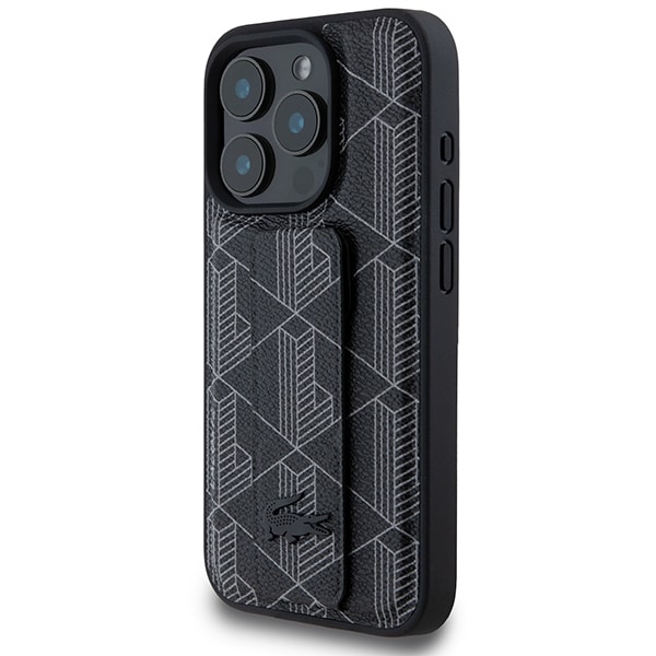 Lacoste Grip Stand Mono - θήκη για Apple iPhone 16 Pro - Μαύρο - Image 2