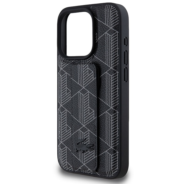 Lacoste Grip Stand Mono - θήκη για Apple iPhone 16 Pro - Μαύρο - Image 6