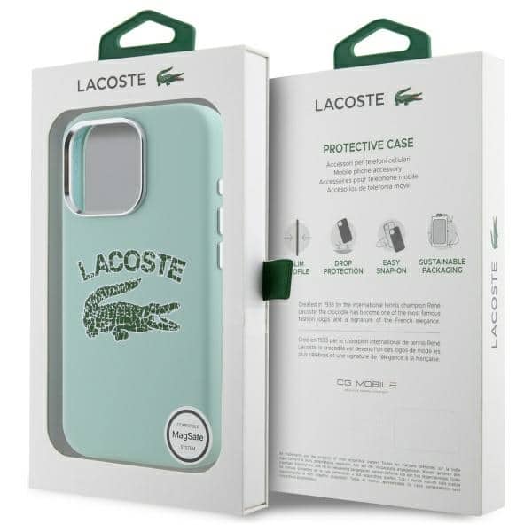 Lacoste Σιλικόνη με Σπασμένο Λογότυπο MagSafe - θήκη για Apple iPhone 16 Pro Max - Διάφανο - Image 8
