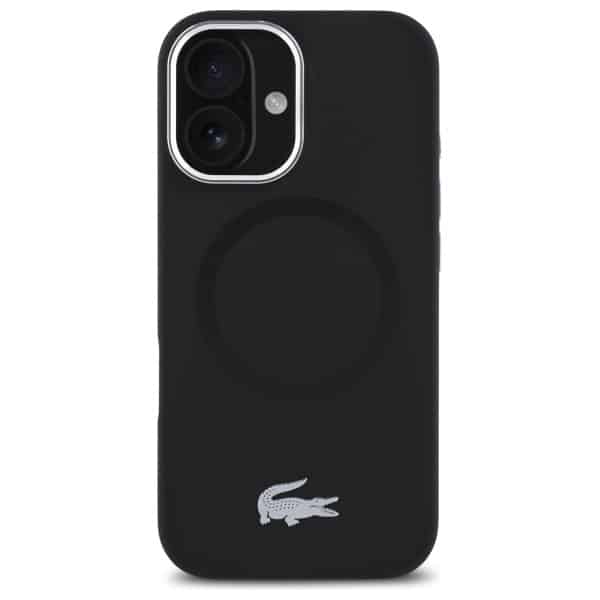 Lacoste Silicone Croco Logo MagSafe - θήκη για Apple iPhone 16 - Μαύρο - Image 3