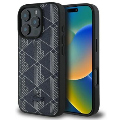 Lacoste Blend Monogram MagSafe - θήκη για Apple iPhone 16 Pro - Μπλε