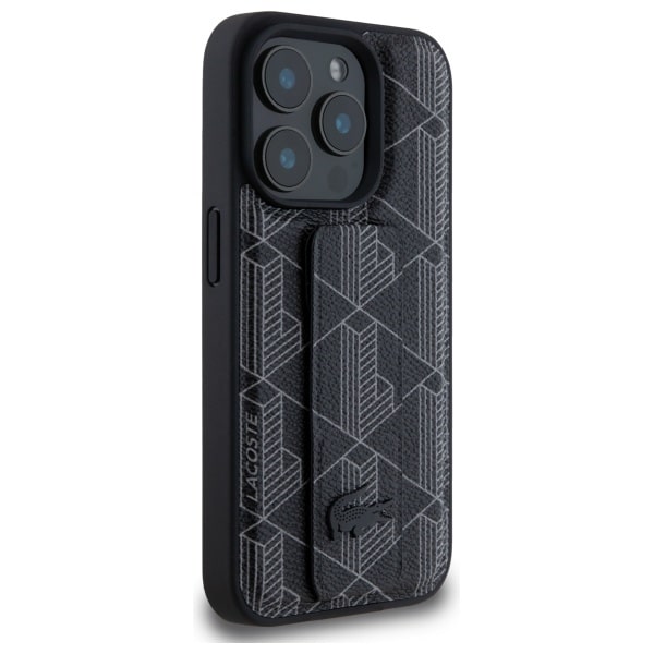 Lacoste LCHCP15LGSPBSK Σκληρή θήκη iPhone 15 Pro 6,1" μαύρη με βάση στήριξης Mono - Image 4