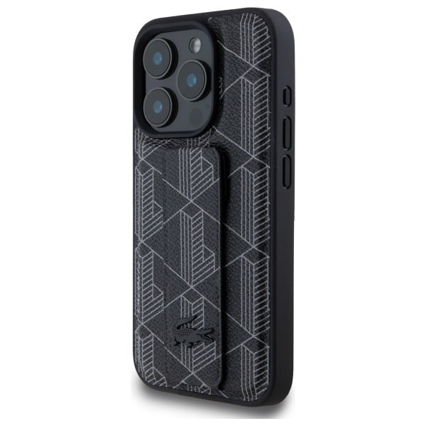Lacoste Grip Stand Mono - θήκη για Apple iPhone 15 Pro Max - Μαύρο - Image 2