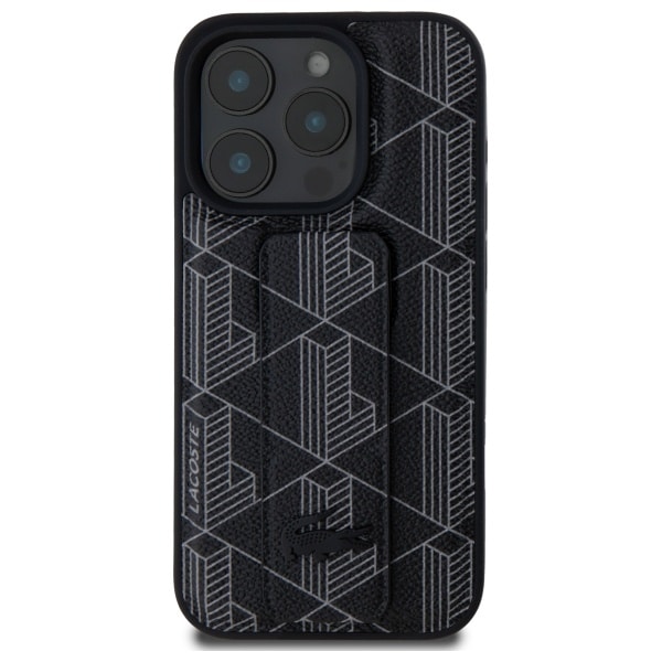 Lacoste Grip Stand Mono - θήκη για Apple iPhone 15 Pro Max - Μαύρο - Image 3