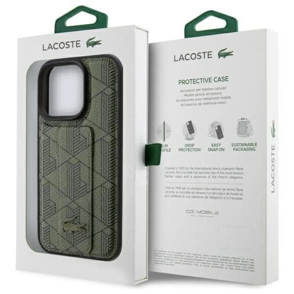 Lacoste LCHCP16XGSPBSB iPhone 16 Pro Max 6,9" χακί σκληρή θήκη Μονοφωνική λαβή - Image 8