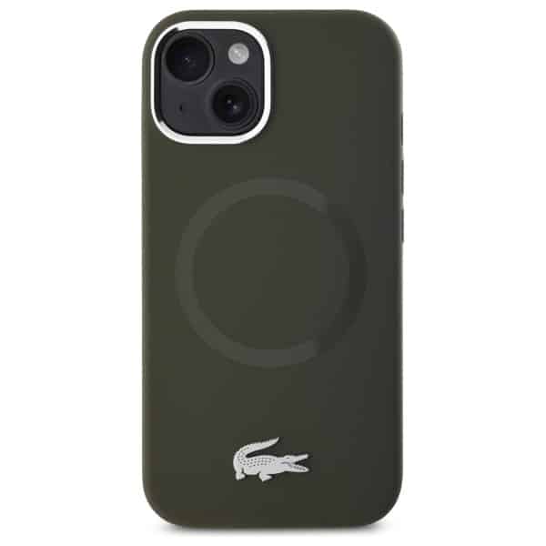 Lacoste Croco Logo MagSafe - θήκη για Apple iPhone 15 - Κίτρινο - Image 3