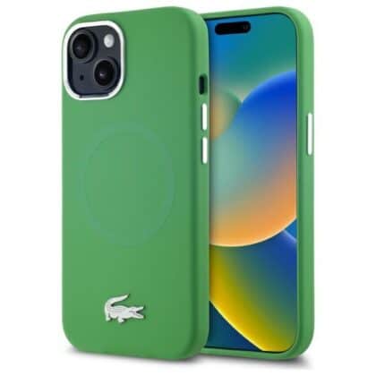 Lacoste Silicone Croco Logo MagSafe - θήκη για Apple iPhone 15 - Διάφανο