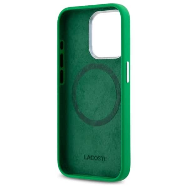 Lacoste LCHMP15LSMAN iPhone 15 Pro 6,1" estragon σκληρή θήκη Silicone Croco Logo MagSafe - Image 7