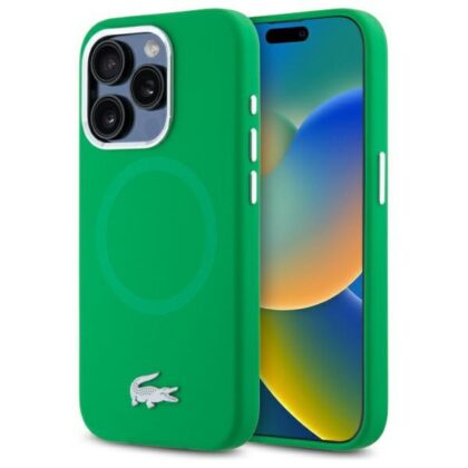 Lacoste Silicone Croco Logo MagSafe - θήκη για Apple iPhone 15 Pro Max - Διάφανο