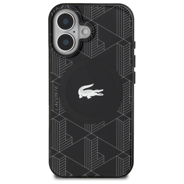 Lacoste IML Blend Monogram MagSafe - θήκη για Apple iPhone 16 Plus - Μαύρο - Image 3