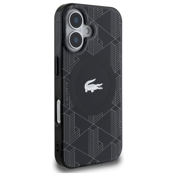 Lacoste IML Blend Monogram MagSafe - θήκη για Apple iPhone 16 Plus - Μαύρο - Image 4