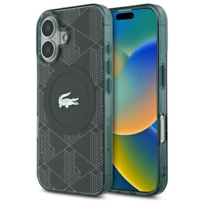 Lacoste LCHMP16SUBSE Σκληρή θήκη για iPhone 16 6.1" IML Blend Monogram MagSafe