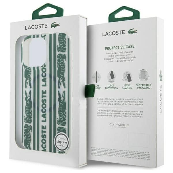 Lacoste IML All Over MagSafe - θήκη για Apple iPhone 16 Pro Max - Πολύχρωμο - Image 8