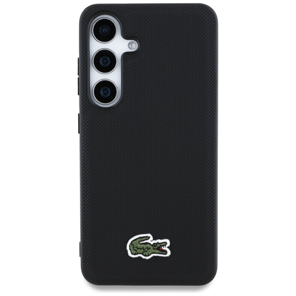 Lacoste Iconic Petit Pique Woven Logo CBDY Strap MagSafe - θήκη για Samsung Galaxy S25 - Μαύρο - Image 3