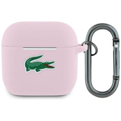 Θήκη για AirPods Lacoste LCA4SLOI με ροζ σιλικόνη και λογότυπο Croc