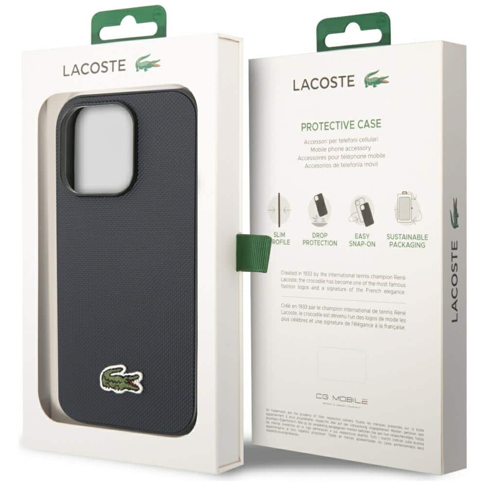 Lacoste Iconic Petit Pique - θήκη για Apple iPhone 14 Pro Max - Μπλε - Image 8