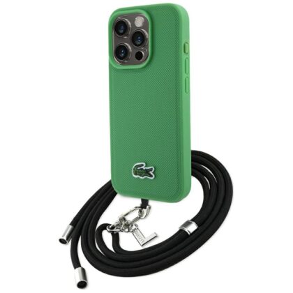 Lacoste Iconic Petit Pique Crossbody Cord MagSafe - θήκη για Apple iPhone 15 Pro - Πράσινο