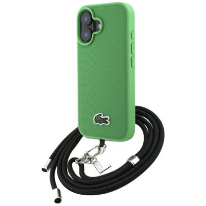Lacoste Iconic Petit Pique Crossbody Cord MagSafe - θήκη για Apple iPhone 16 Plus - Πράσινο