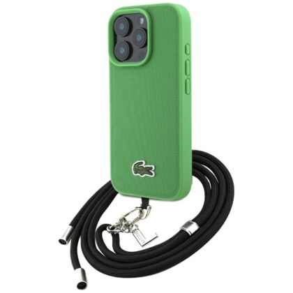 Lacoste Iconic Petit Pique Crossbody Cord MagSafe - θήκη για Apple iPhone 16 Pro - Πράσινο