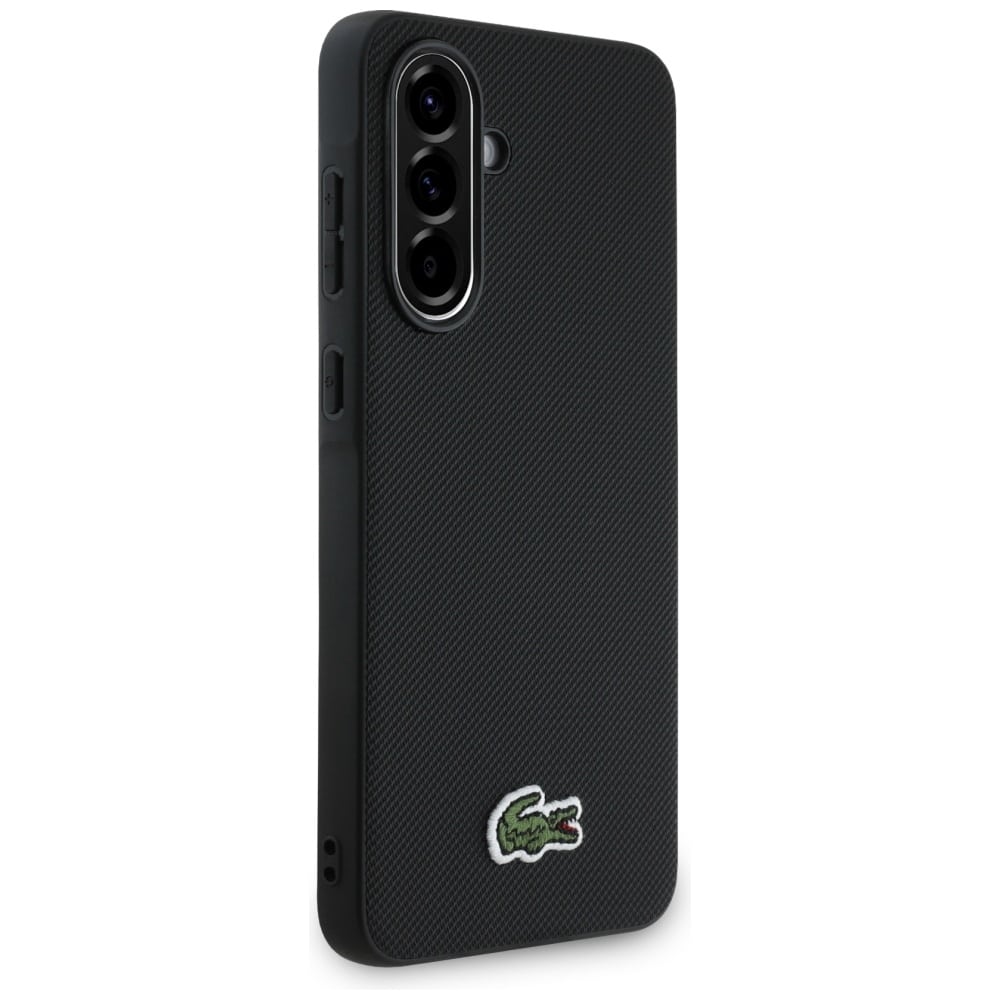 Lacoste Iconic Petit Pique Woven Logo - θήκη για Samsung Galaxy A56 - Μαύρο - Image 3