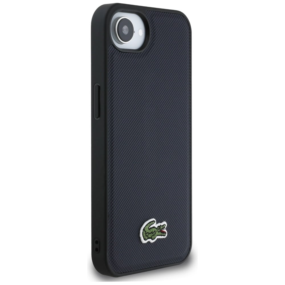 Lacoste Iconic Petit Pique Woven Logo MagSafe - θήκη για Apple iPhone 16e / 17e - Μπλε - Image 4