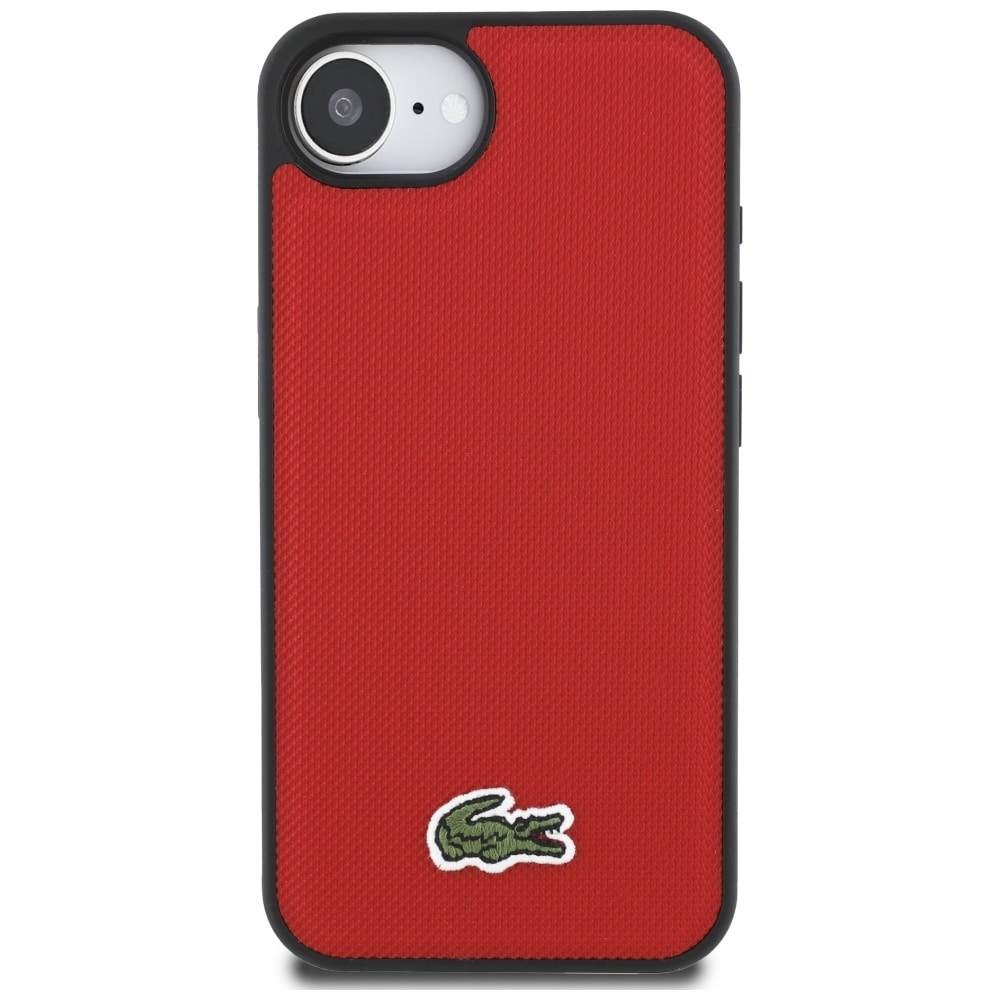 Lacoste Iconic Petit Pique Woven Logo MagSafe - θήκη για Apple iPhone 16e / 17e - Κόκκινο - Image 3