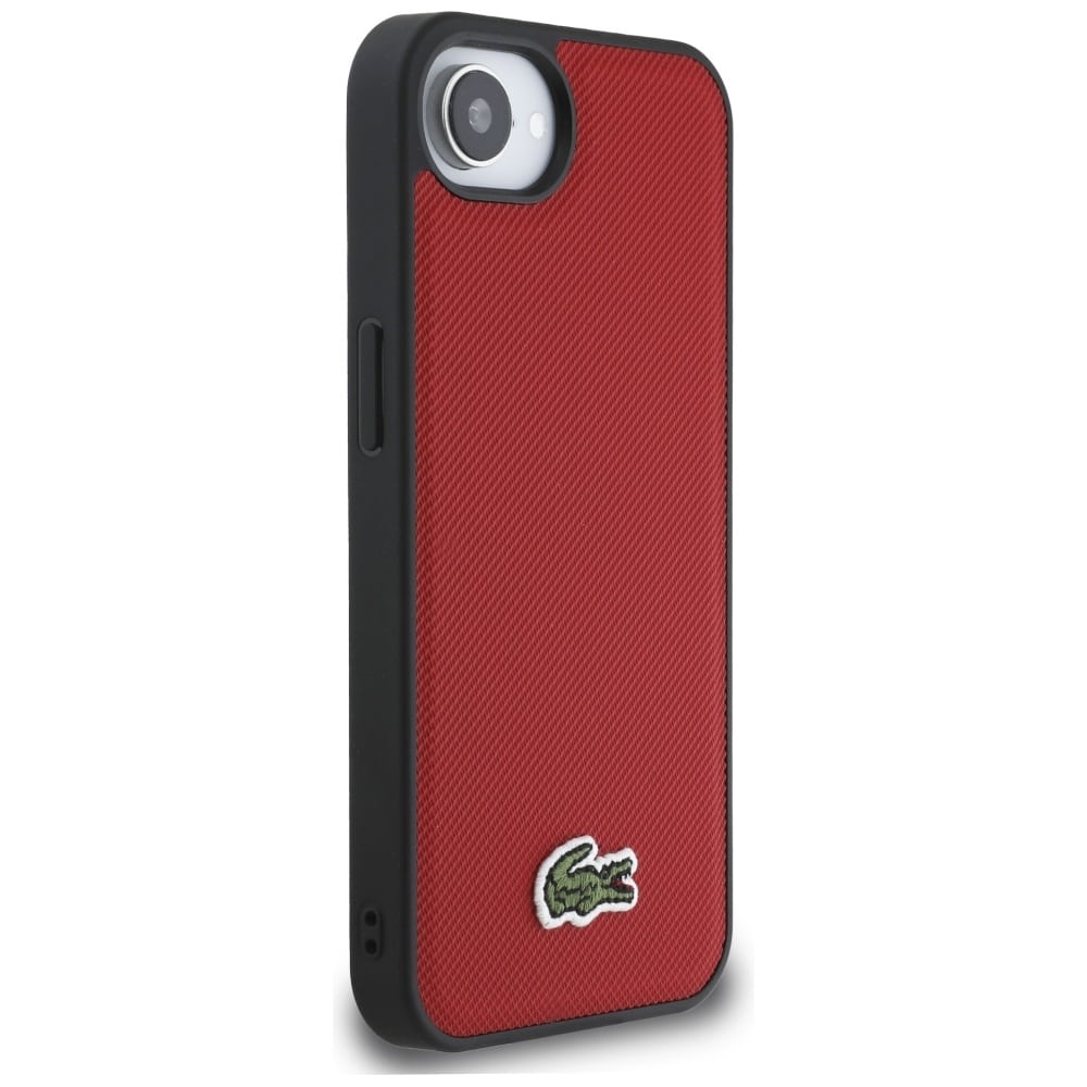 Lacoste Iconic Petit Pique Woven Logo MagSafe - θήκη για Apple iPhone 16e / 17e - Κόκκινο - Image 4