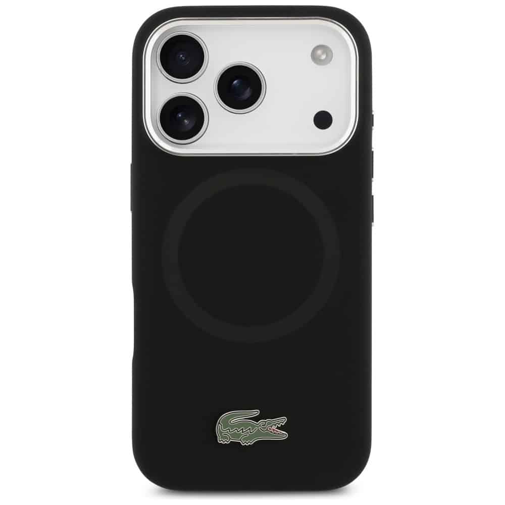 Lacoste Silicone Metal Logo MagSafe - θήκη για Apple iPhone 17 Pro - Μαύρο - Image 3
