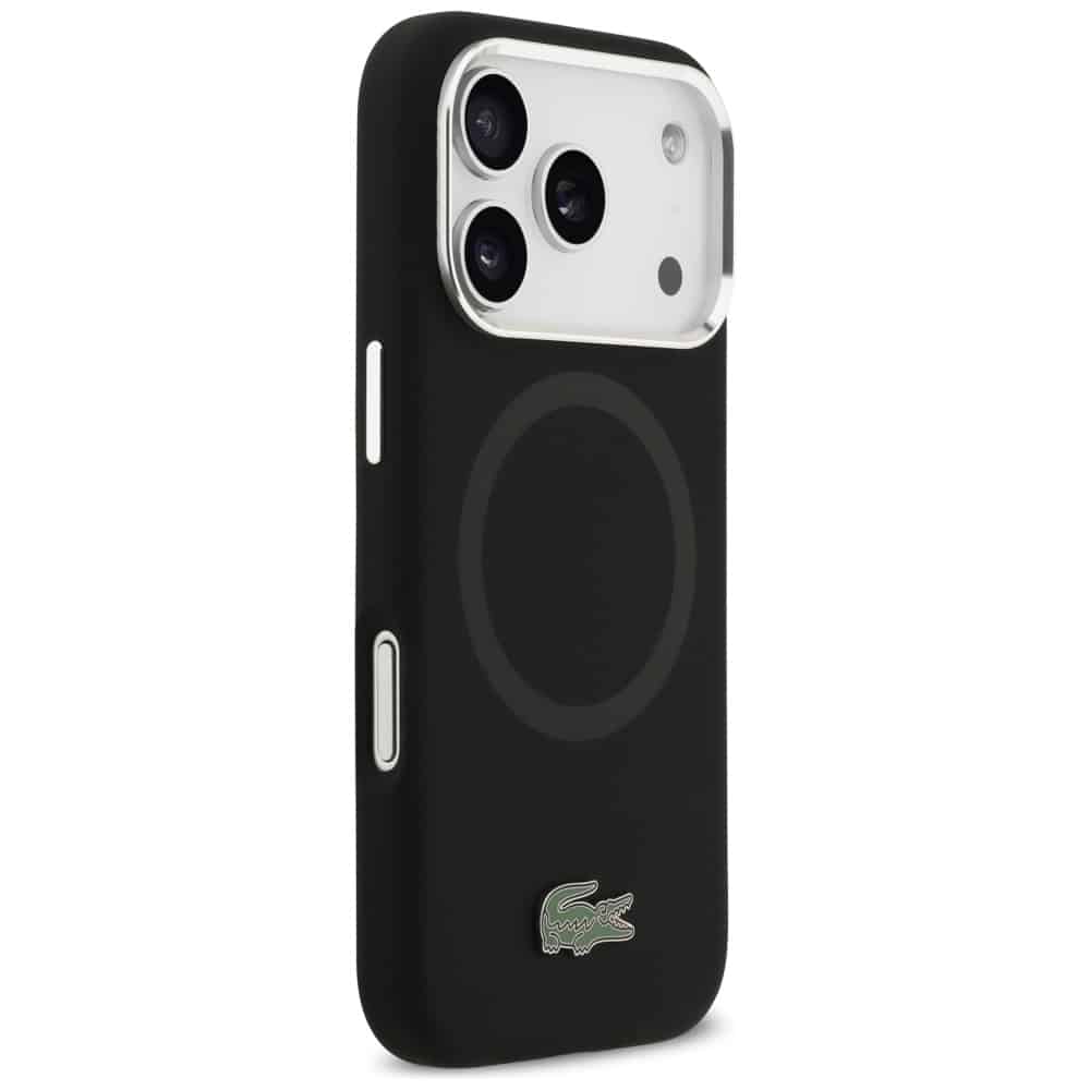 Lacoste Silicone Metal Logo MagSafe - θήκη για Apple iPhone 17 Pro - Μαύρο - Image 4