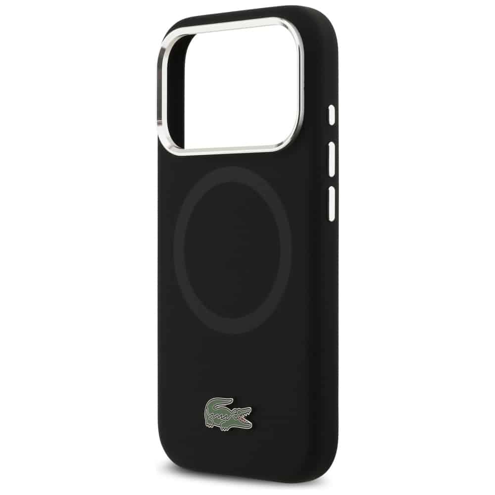 Lacoste Silicone Metal Logo MagSafe - θήκη για Apple iPhone 17 Pro - Μαύρο - Image 6