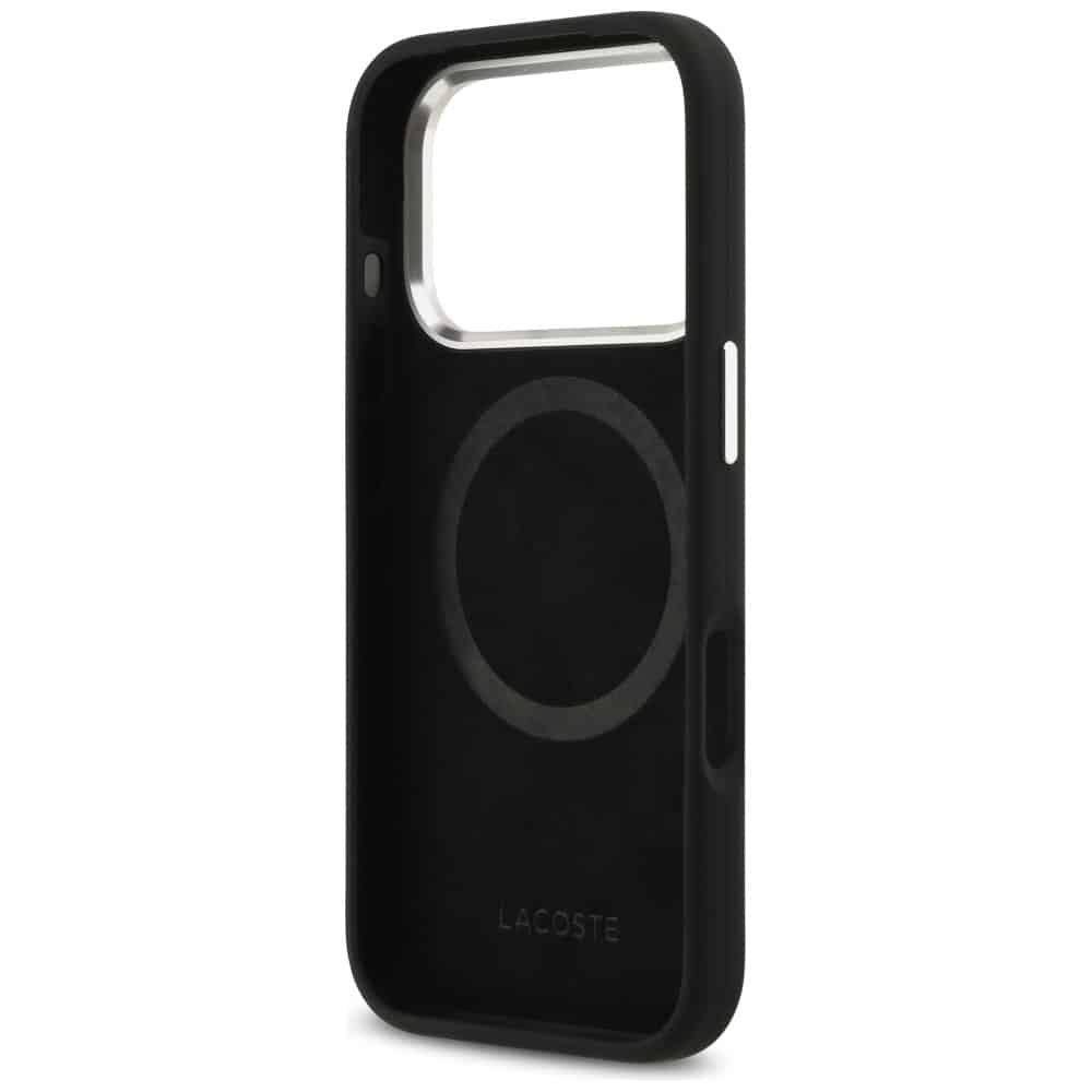 Lacoste Silicone Metal Logo MagSafe - θήκη για Apple iPhone 17 Pro - Μαύρο - Image 7