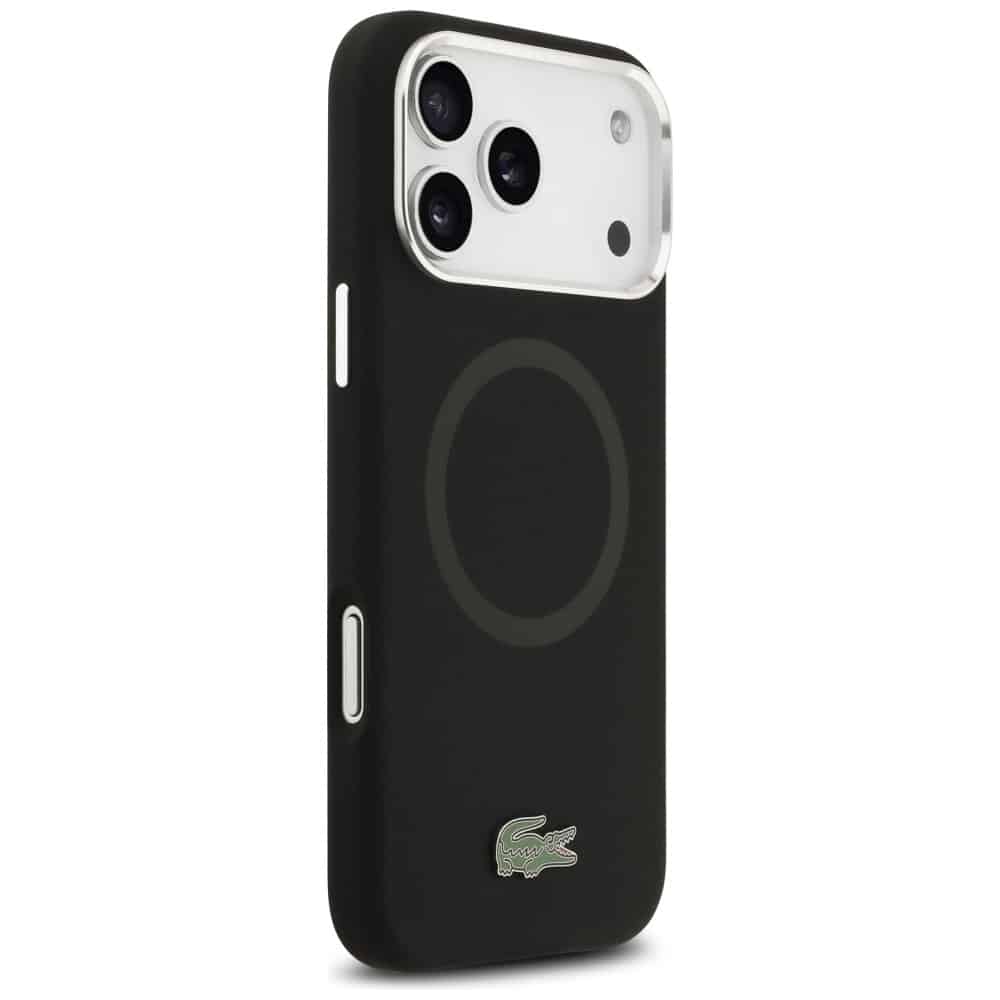 Lacoste Σιλικόνη με Μεταλλικό Λογότυπο MagSafe - θήκη για Apple iPhone 17 Pro Max - Μαύρο - Image 4