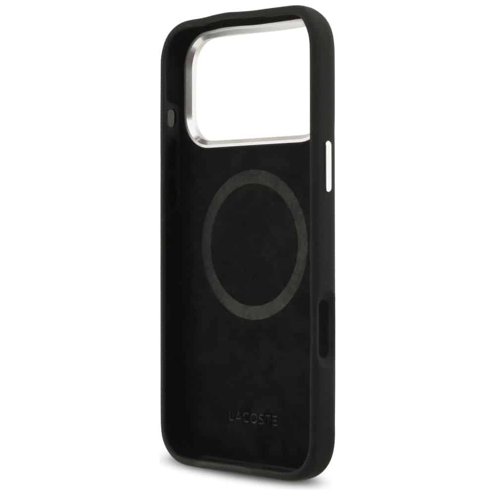 Lacoste Σιλικόνη με Μεταλλικό Λογότυπο MagSafe - θήκη για Apple iPhone 17 Pro Max - Μαύρο - Image 7