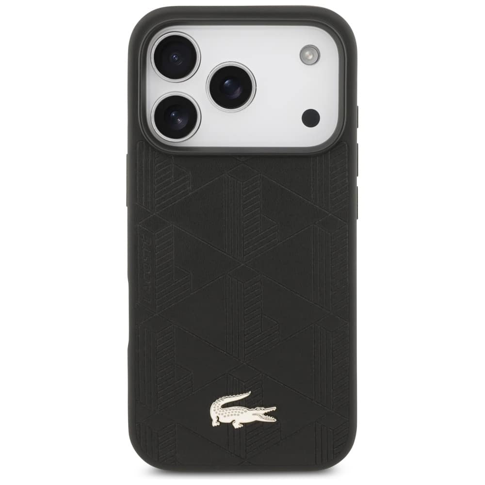Lacoste Nomograme Χρυσό Λογότυπο MagSafe - θήκη για Apple iPhone 17 Pro - Μαύρο - Image 3