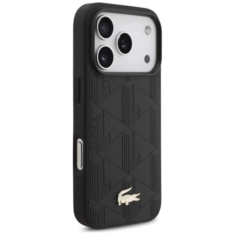 Lacoste Nomograme Χρυσό Λογότυπο MagSafe - θήκη για Apple iPhone 17 Pro - Μαύρο - Image 4