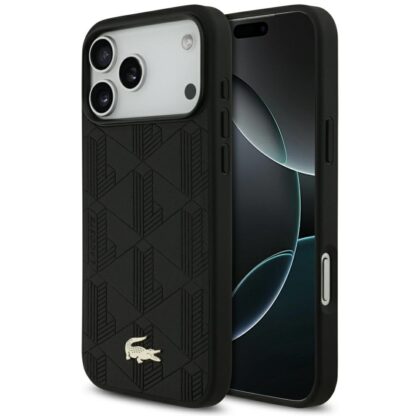 Lacoste Nomograme Χρυσό Λογότυπο MagSafe - θήκη για Apple iPhone 17 Pro Max - Μαύρο