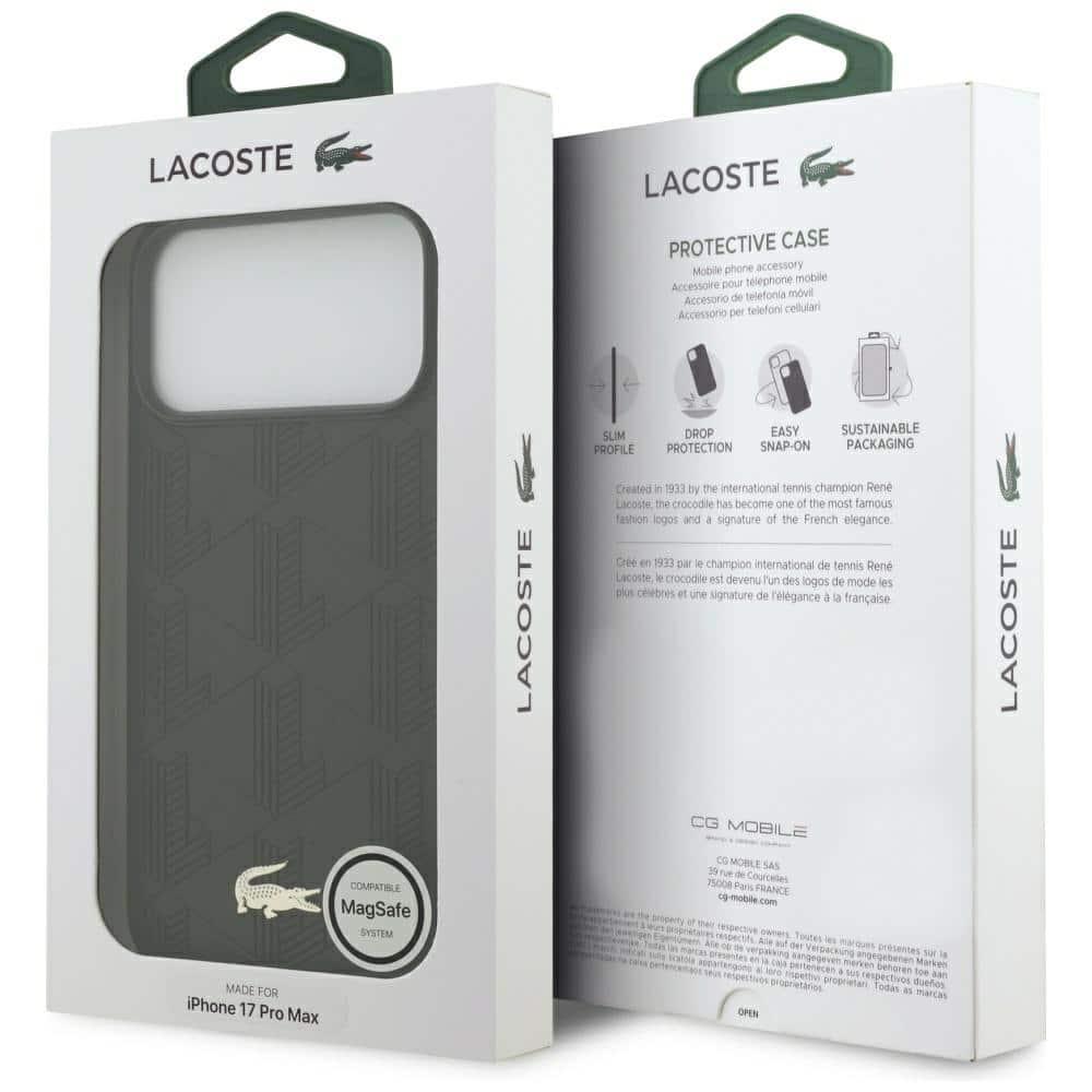 Lacoste Nomograme Χρυσό Λογότυπο MagSafe - θήκη για Apple iPhone 17 Pro Max - Μαύρο - Image 8