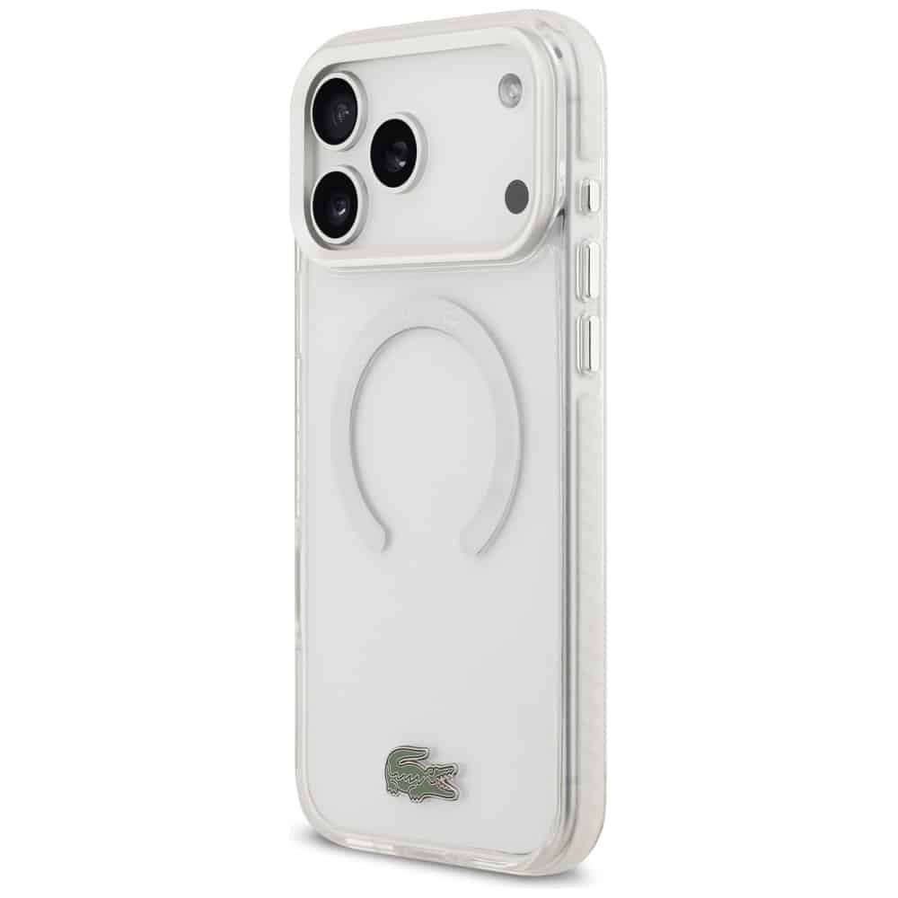 Lacoste Shockproof Διαφανής Παγάκι MagSafe - θήκη για Apple iPhone 17 Pro Max - Λευκό - Image 2